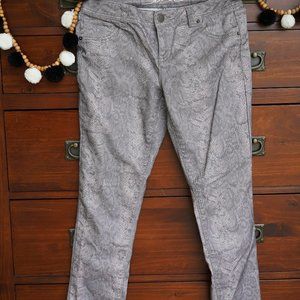 Inc Denim Skinny Leg Regular Fit Snake Skin Jeans